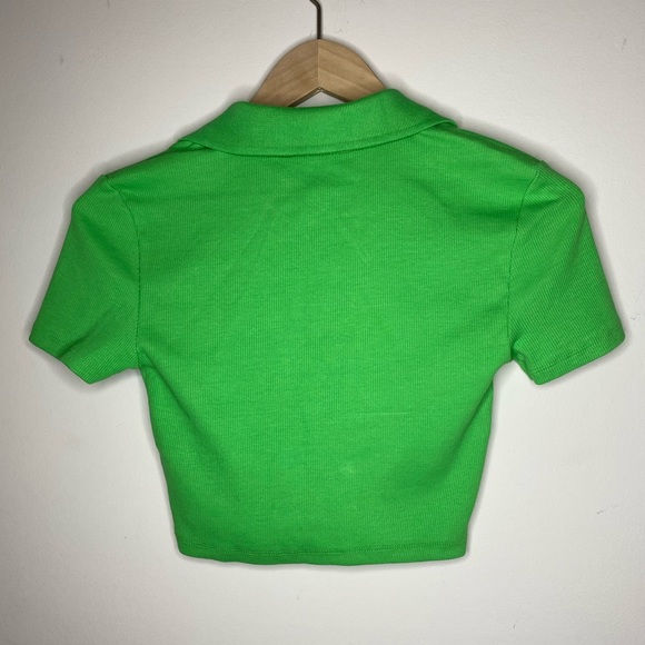 Zara Green Crop Top - Picture 2 of 3